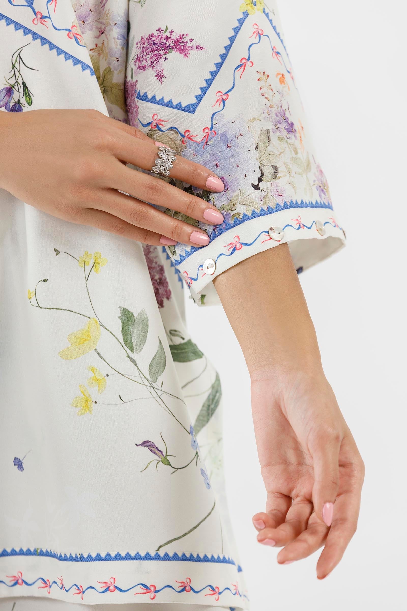 Stitched Printed Viscose Shirt+ Shalwar