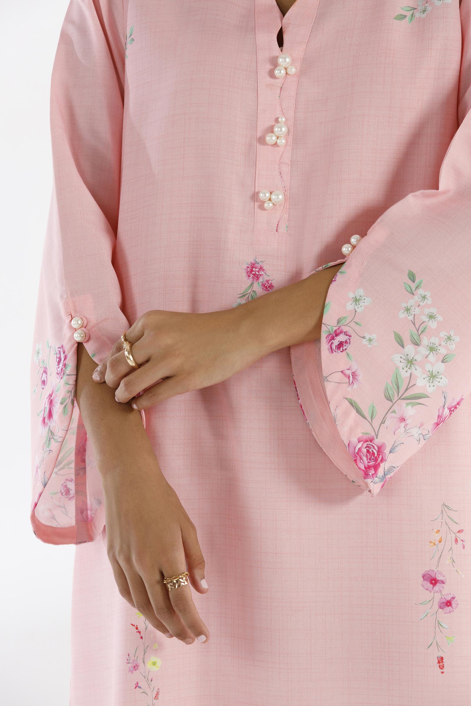 Stitched Printed Viscose Shirt+ Dupatta