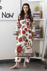 Stitched Printed Lawn Shirt+ Culotte