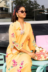 Stitched Printed Viscose Shirt+ Culotte