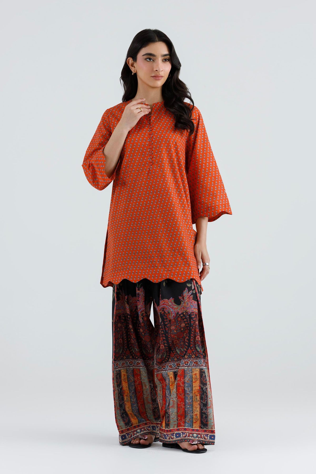 Stitched Printed Lawn Shirt+ Shalwar