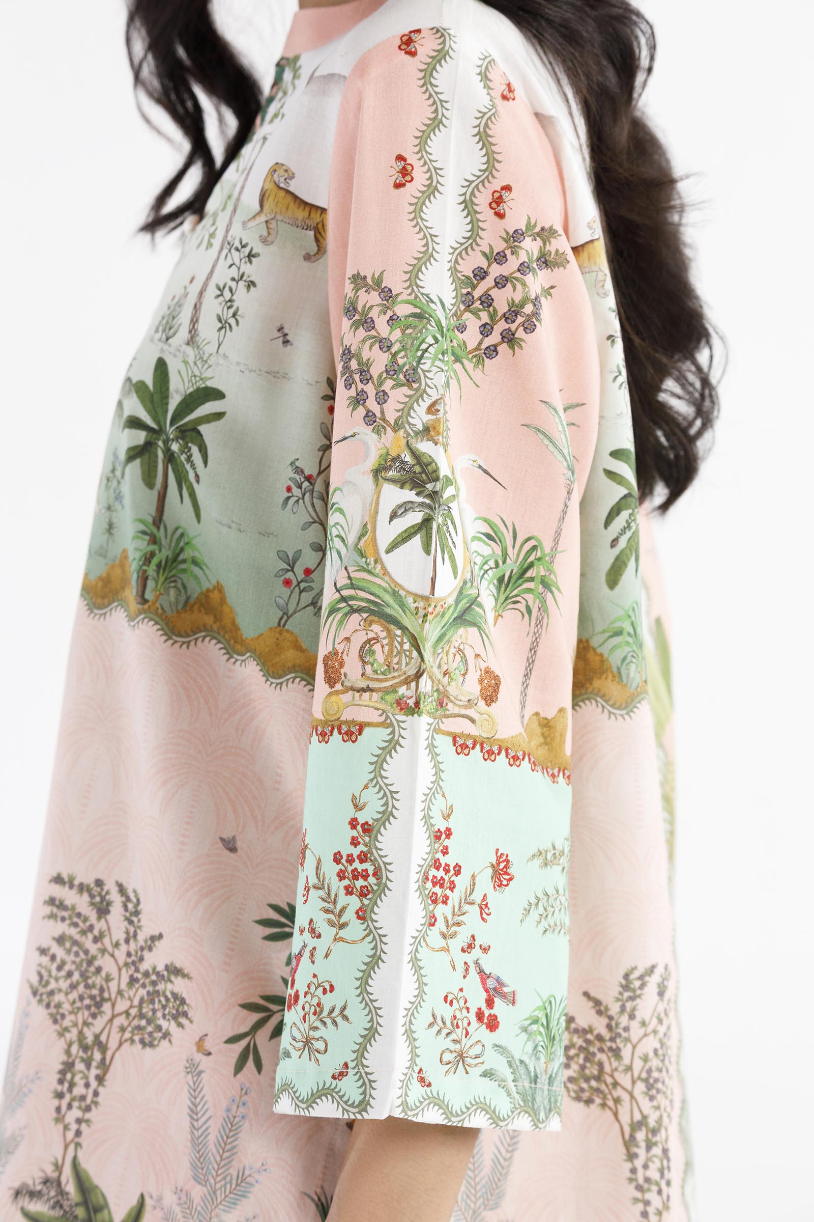 Stitched Printed Lawn Shirt+ Culotte