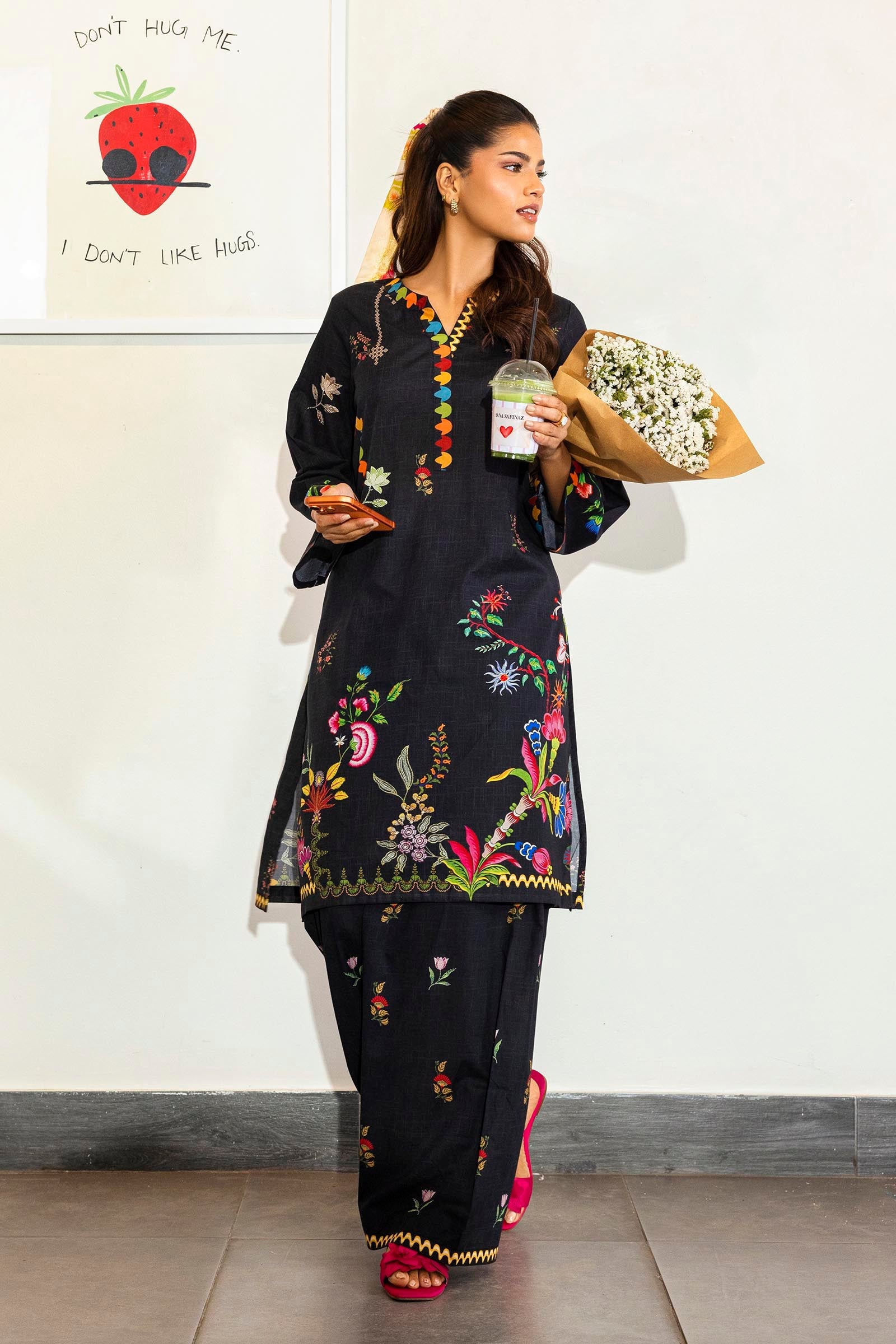 Stitched Printed Lawn Shirt+ Shalwar