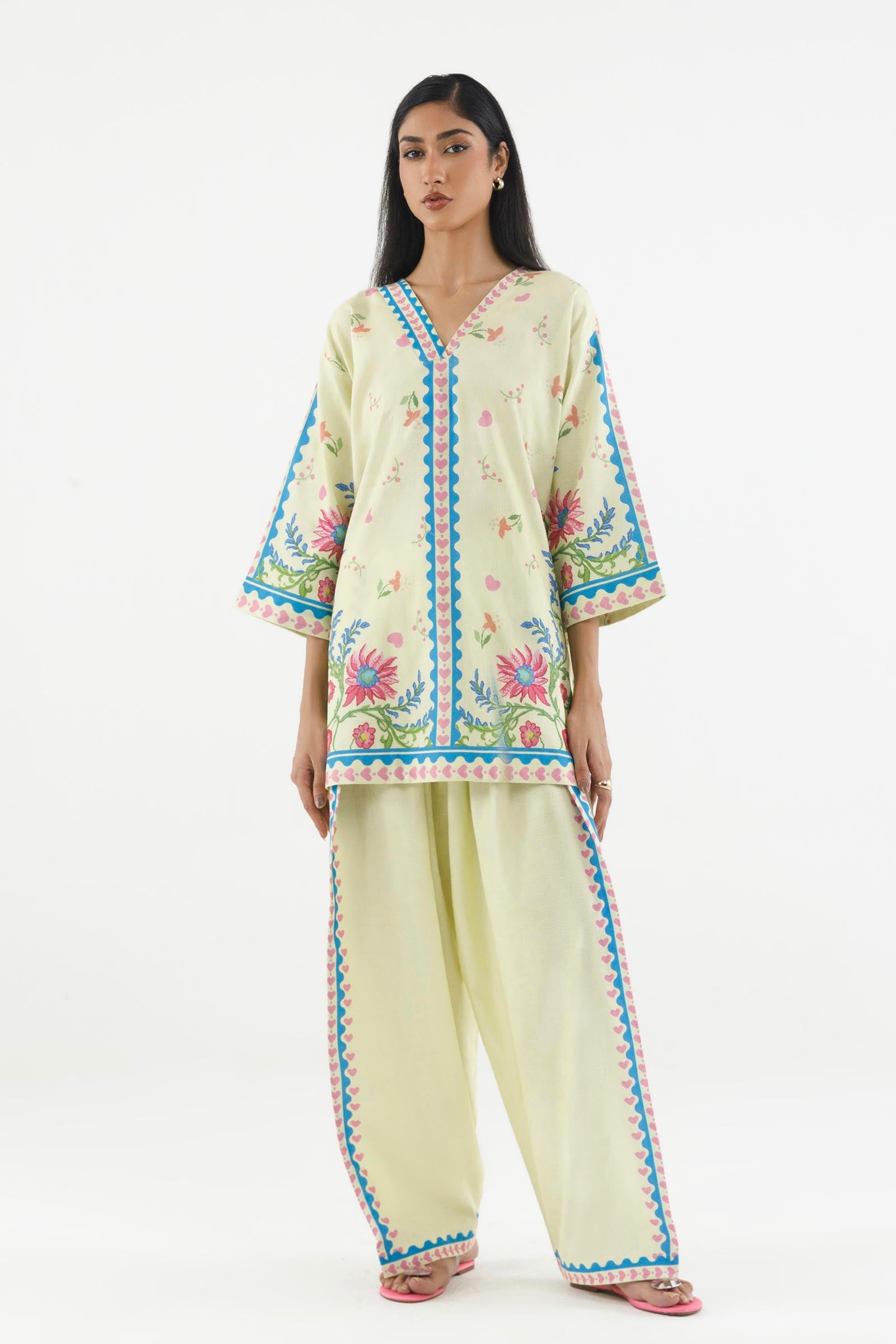Stitched Printed Dobby Shirt+ Shalwar