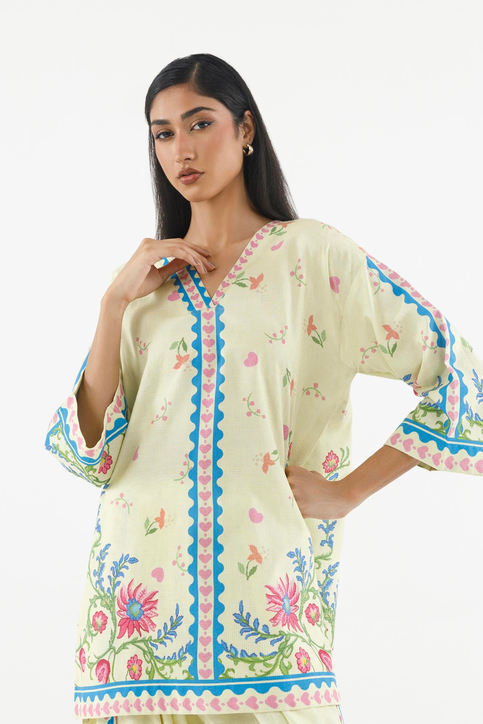 Stitched Printed Dobby Shirt+ Shalwar