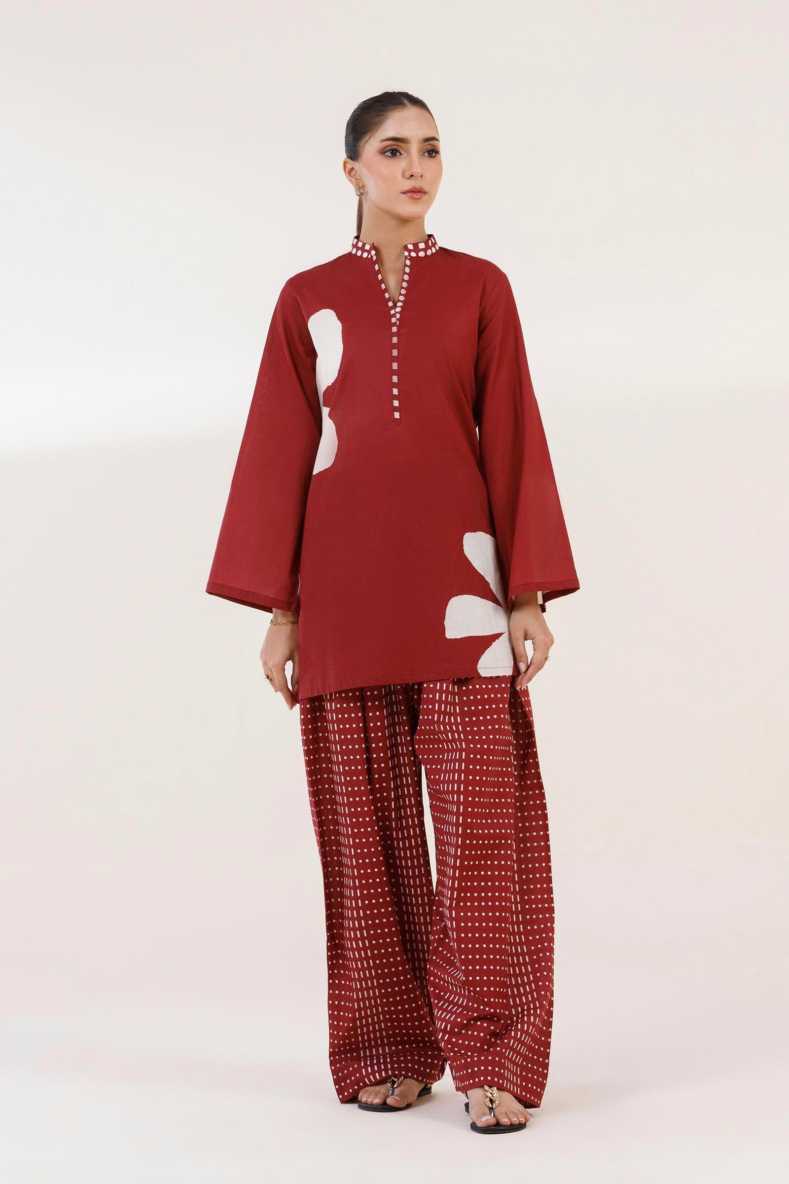 Stitched Printed Lawn Shirt+ Shalwar
