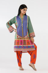 Stitched Printed Lawn Shirt+ Shalwar