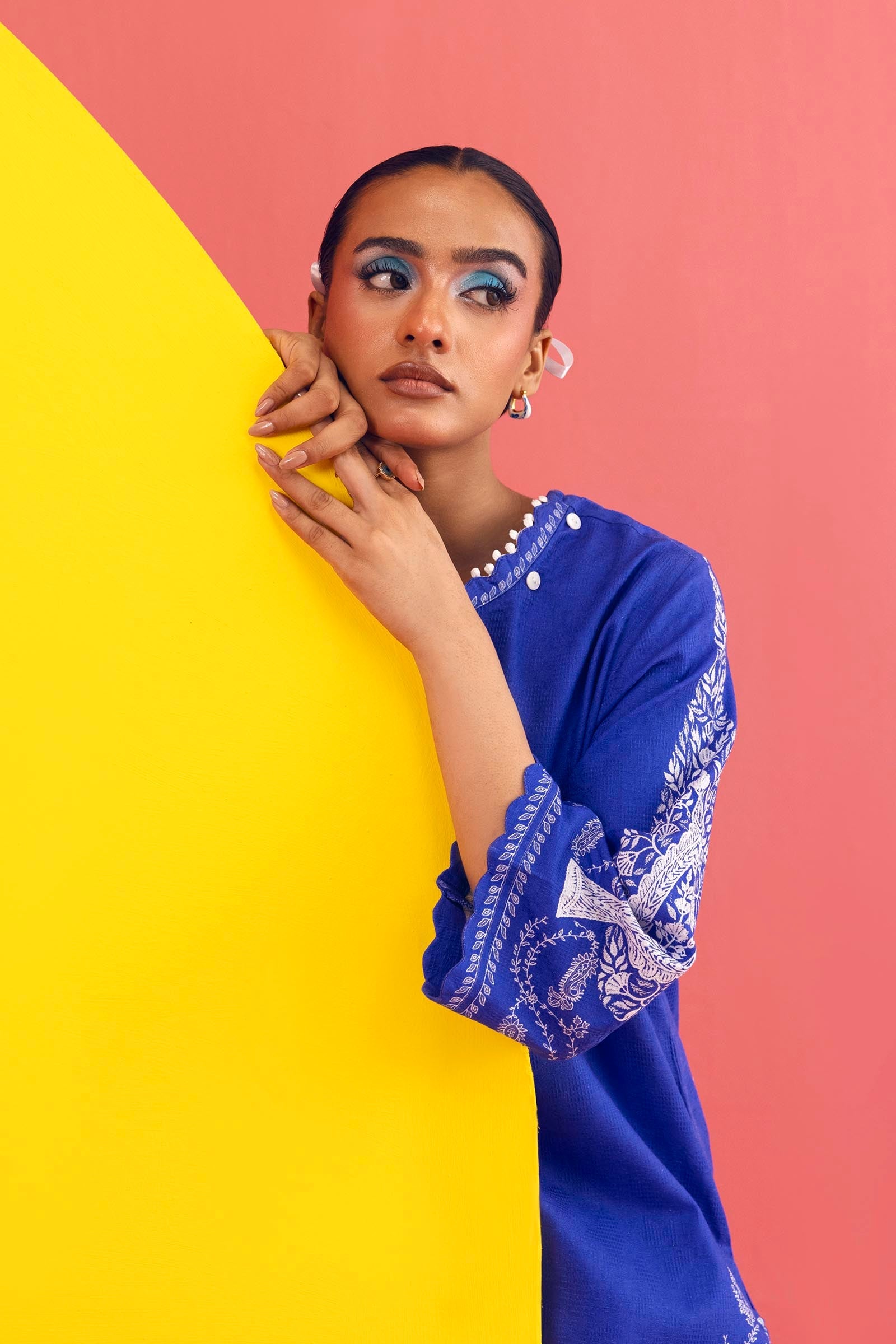 Stitched Printed Dobby Shirt+ Shalwar
