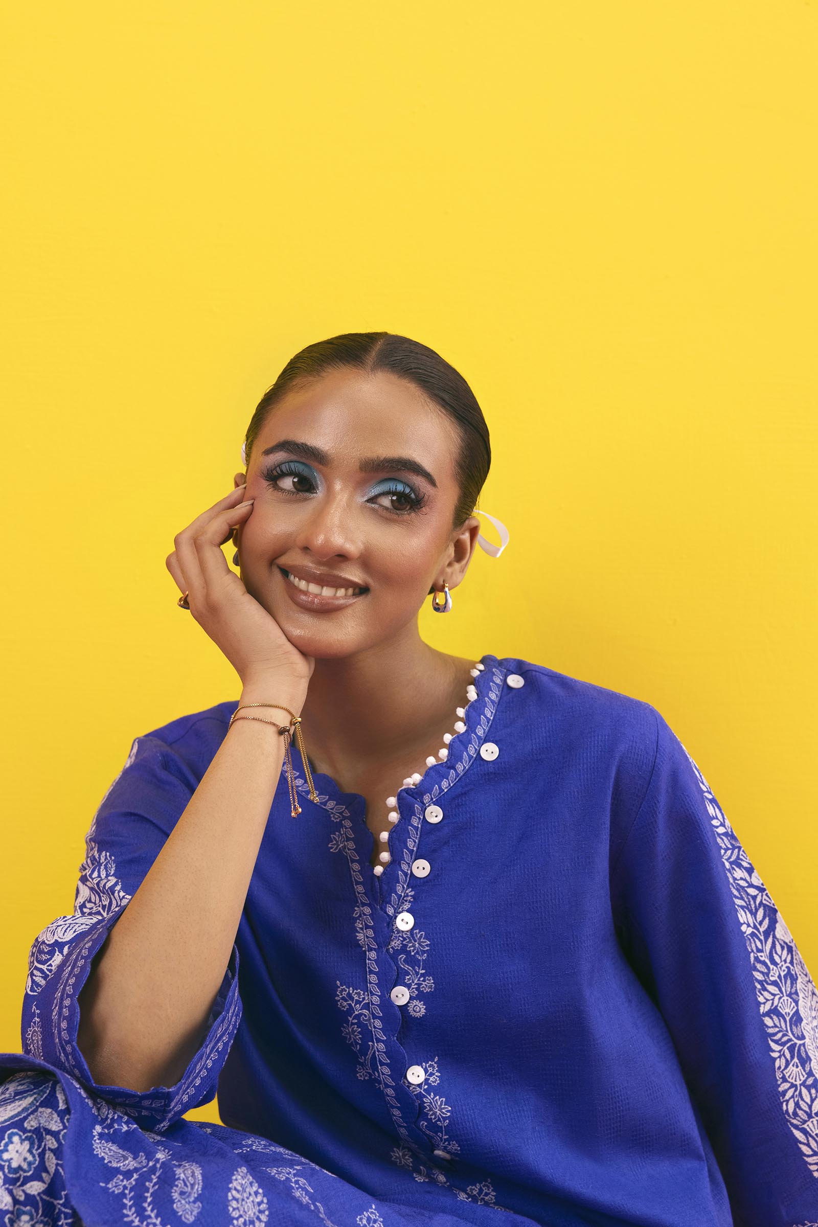 Stitched Printed Dobby Shirt+ Shalwar
