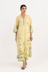 Stitched Printed Lawn Shirt+ Culotte