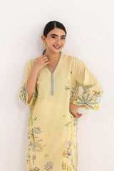 Stitched Printed Lawn Shirt+ Culotte