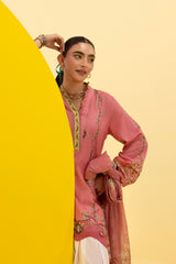 Stitched Printed Dobby Shirt+ Dupatta