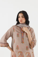 Stitched Printed Fancy Dobby Shirt+ Dupatta
