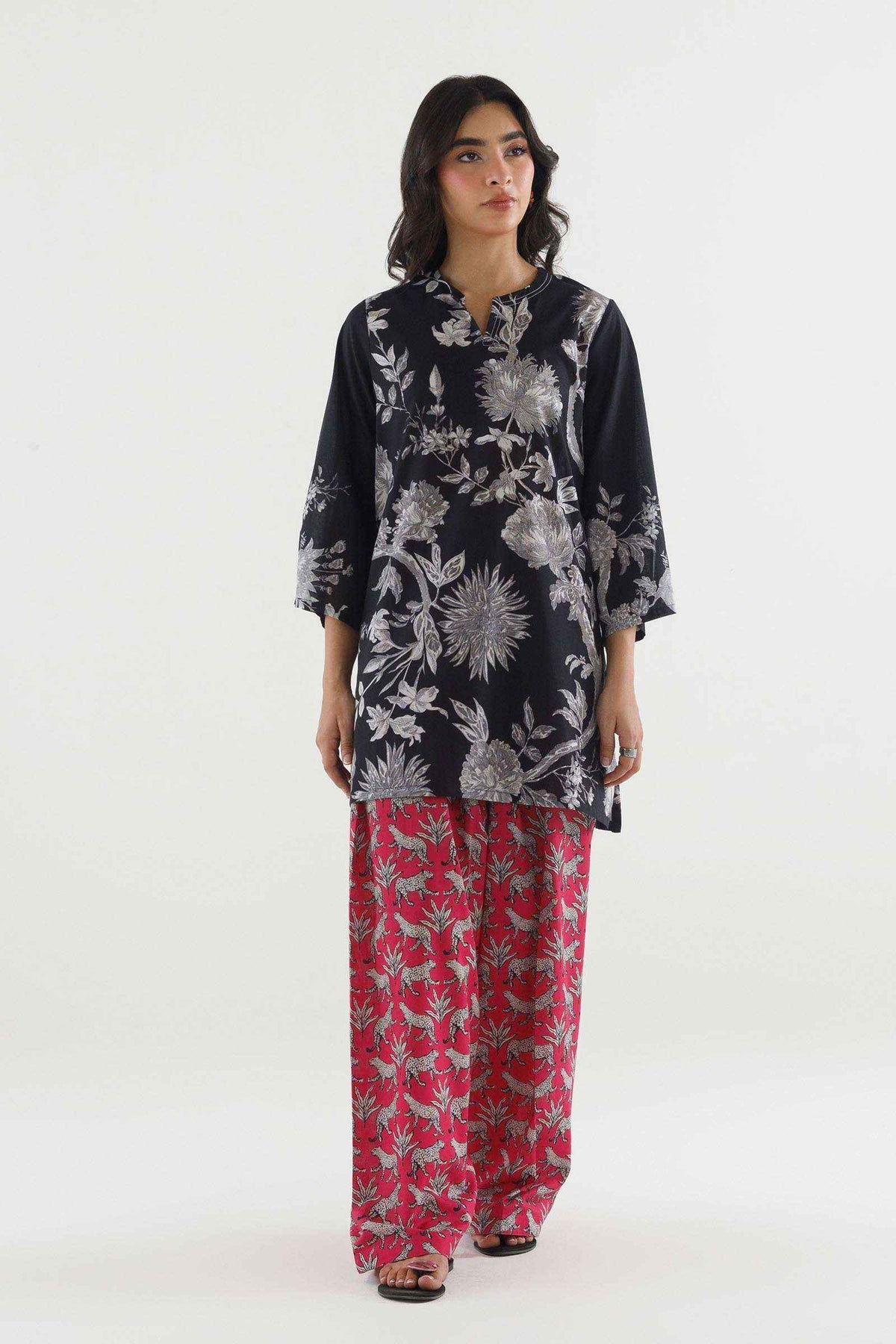 Stitched Printed Lawn Shirt+ Shalwar