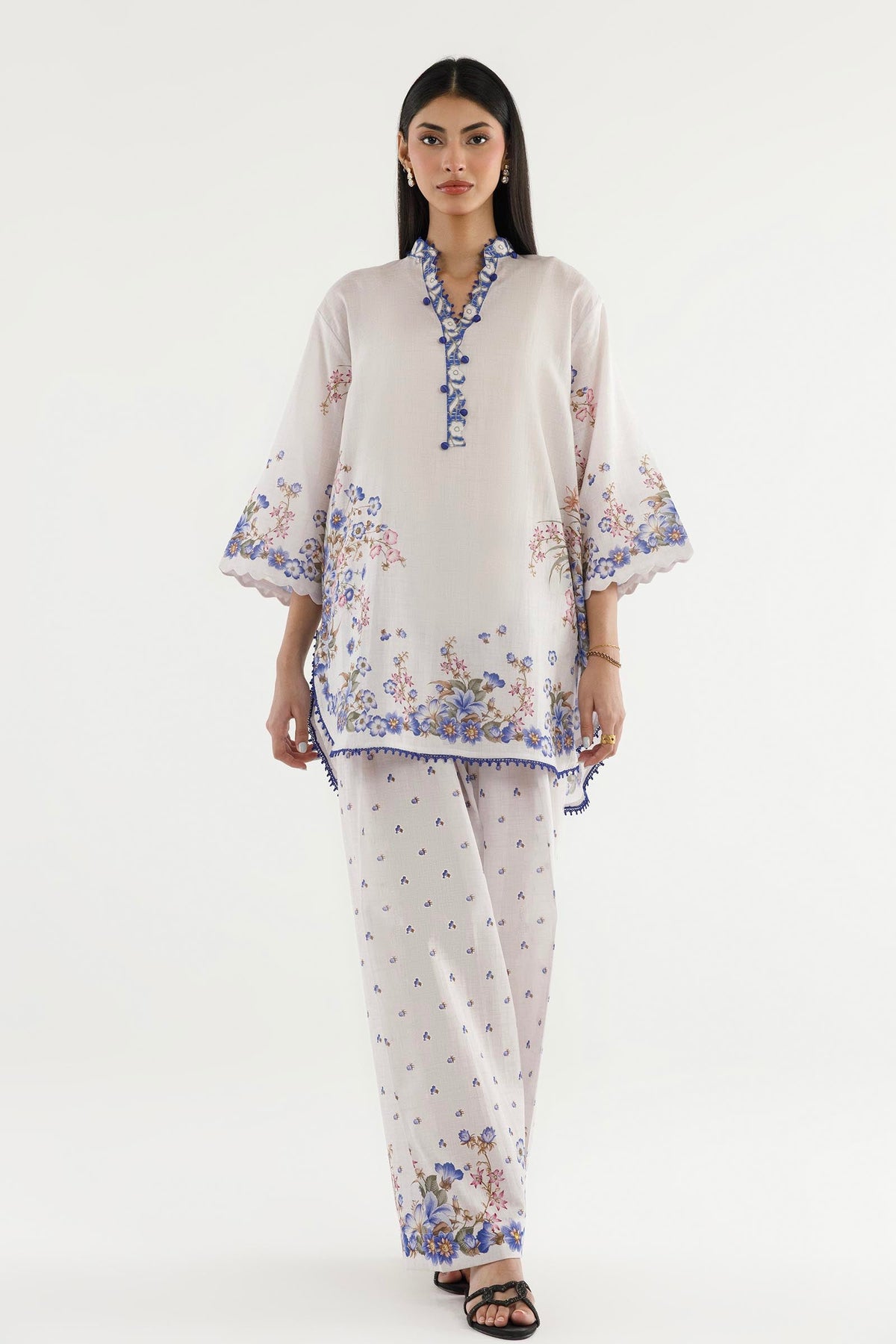Stitched Printed Dobby Shirt+ Shalwar