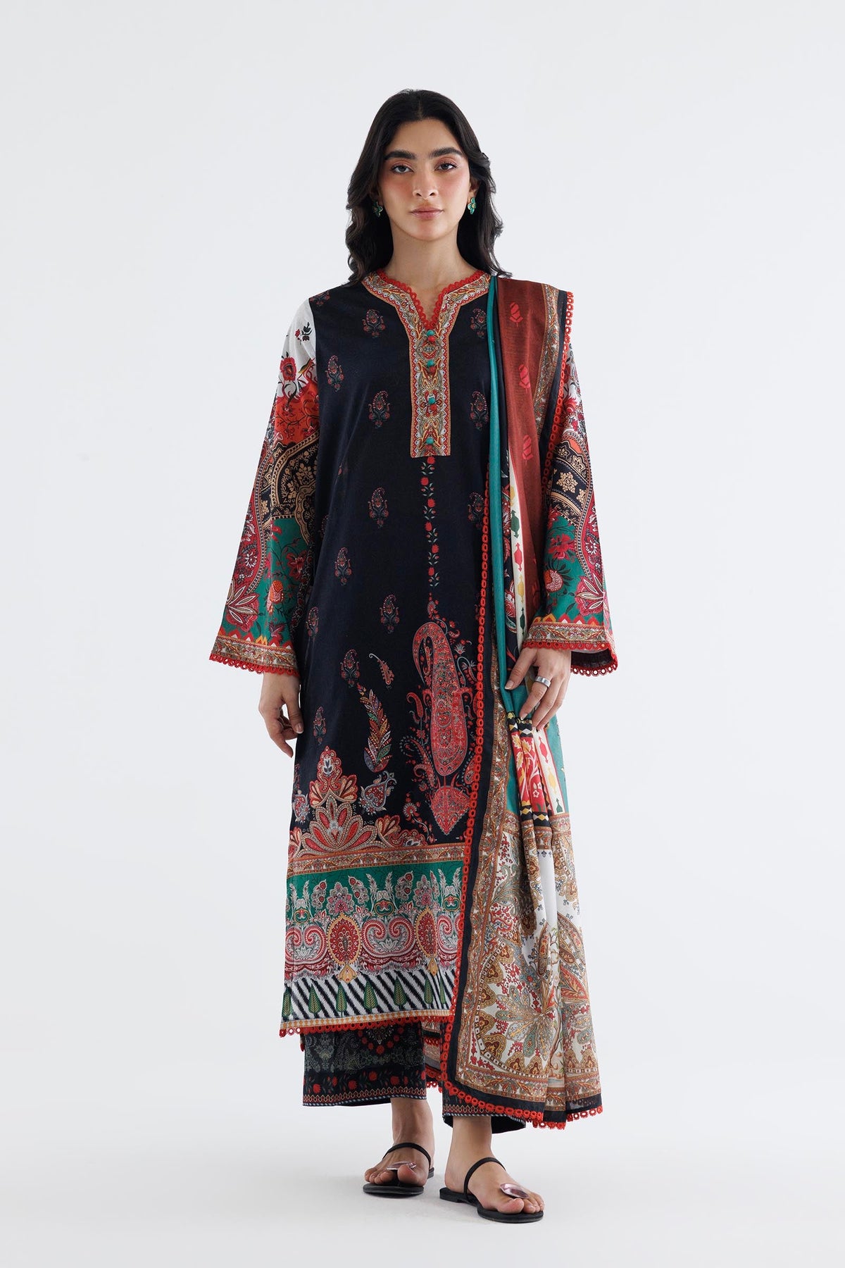 Stitched Printed Lawn Suit