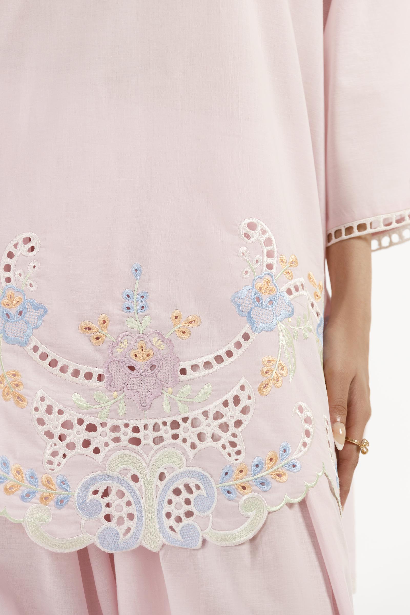 Stitched Embroidered Lawn Shirt+ Shalwar