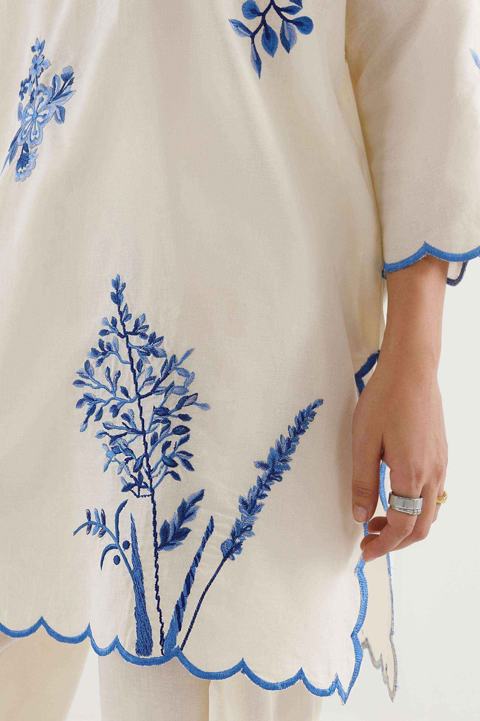Stitched Embroidered Lawn Suit