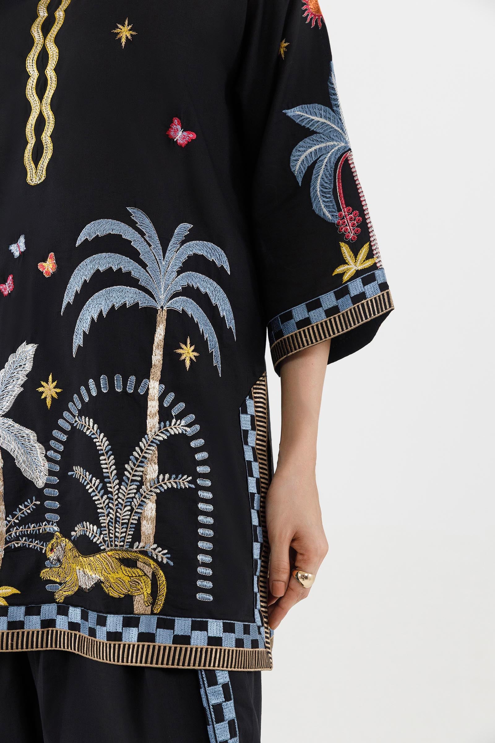 Stitched Embroidered Lawn Shirt+ Shalwar