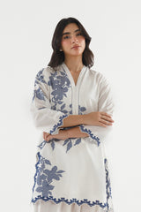 Stitched Embroidered Lawn Shirt+ Shalwar