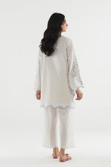Stitched Embroidered Lawn Shirt+ Culotte