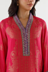 Stitched Embroidered Jacquard Suit