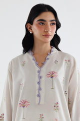 Stitched Embroidered Lawn Shirt+ Shalwar