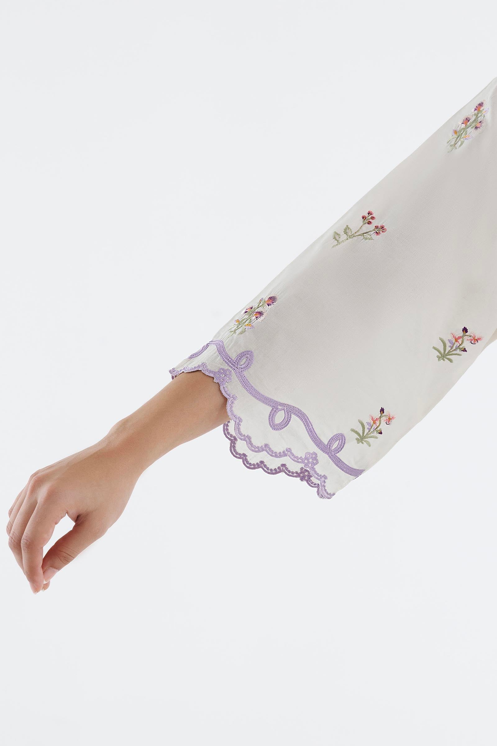 Stitched Embroidered Lawn Shirt+ Shalwar