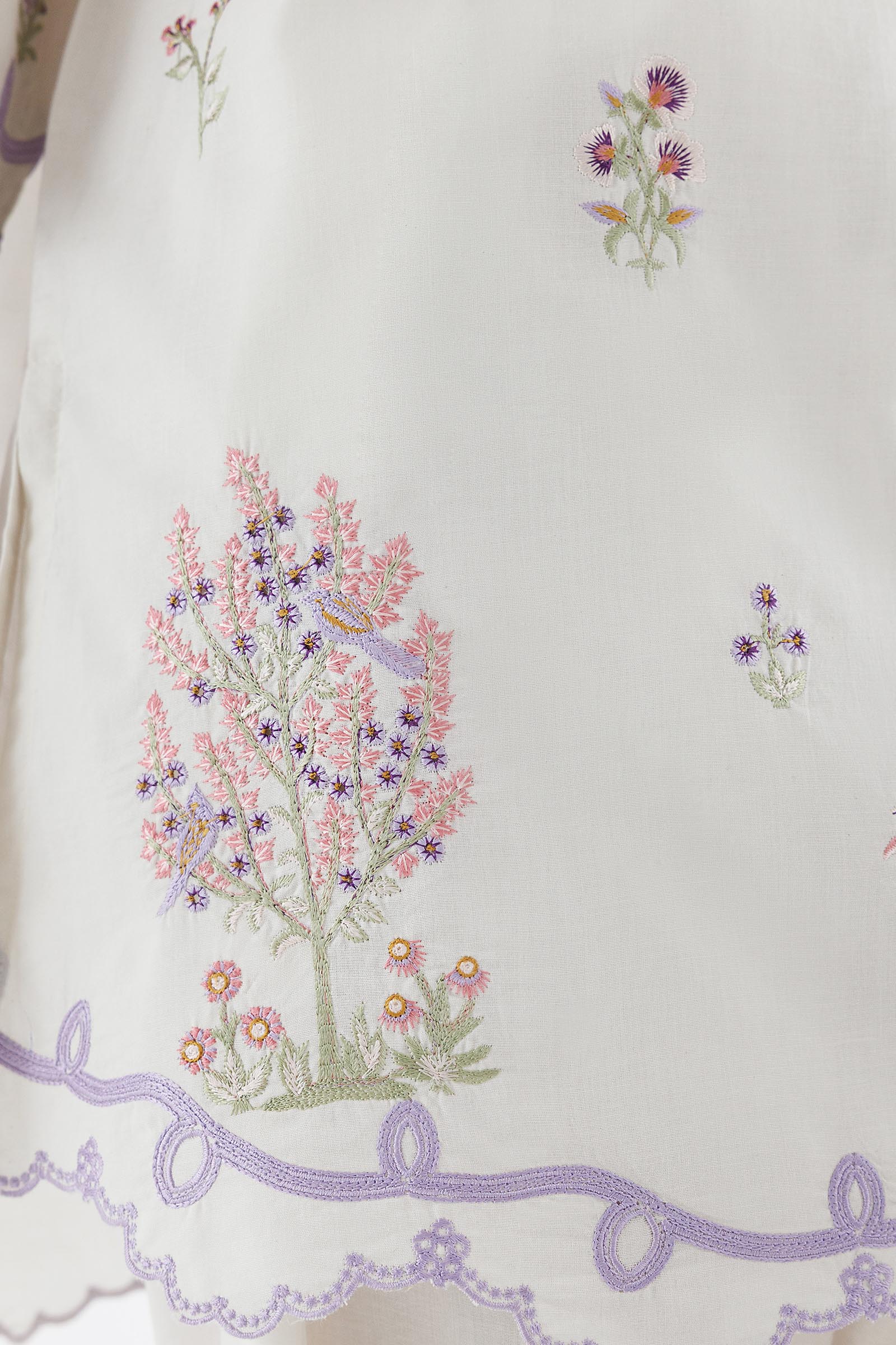 Stitched Embroidered Lawn Shirt+ Shalwar