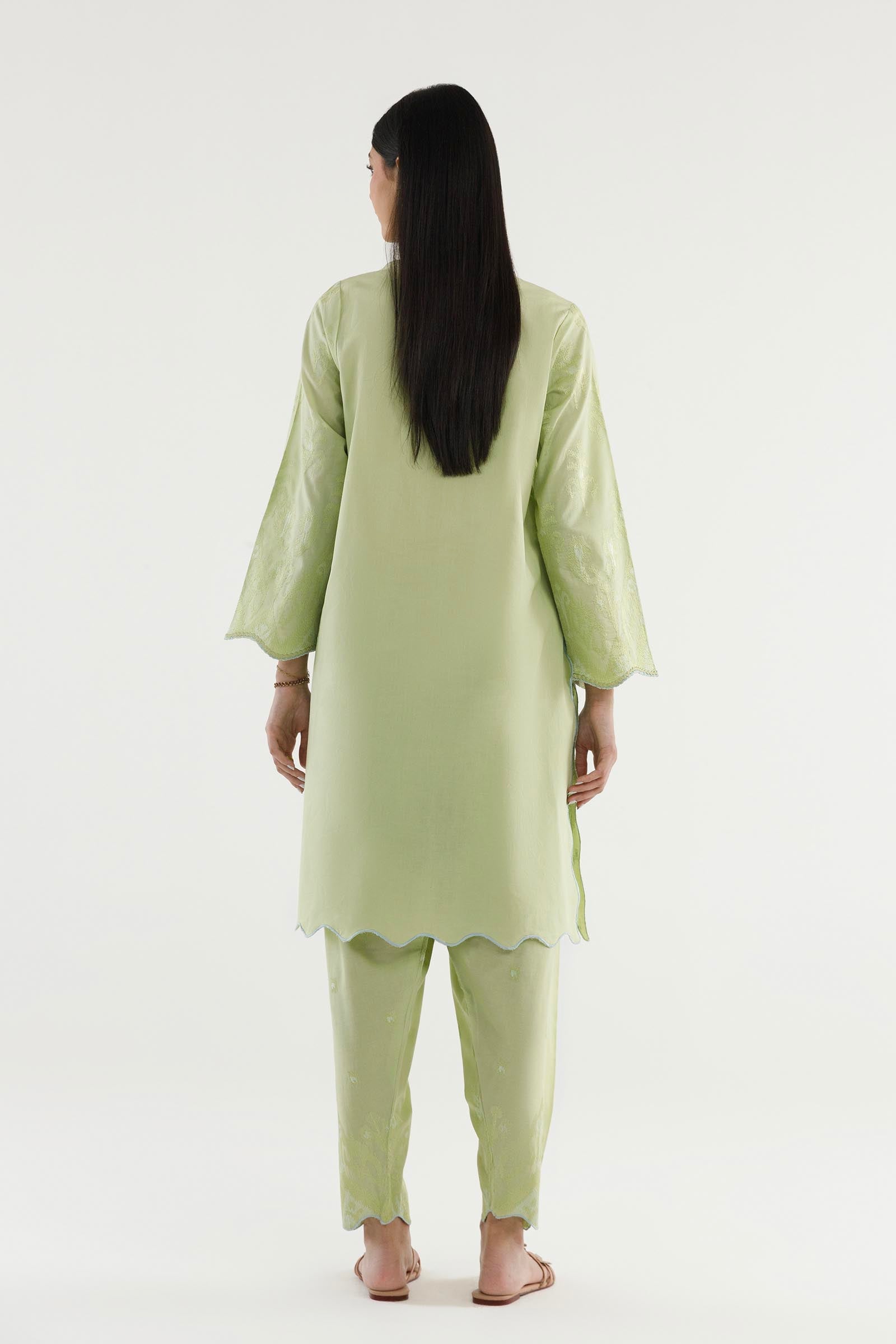 Stitched Embroidered Lawn Shirt+ Shalwar