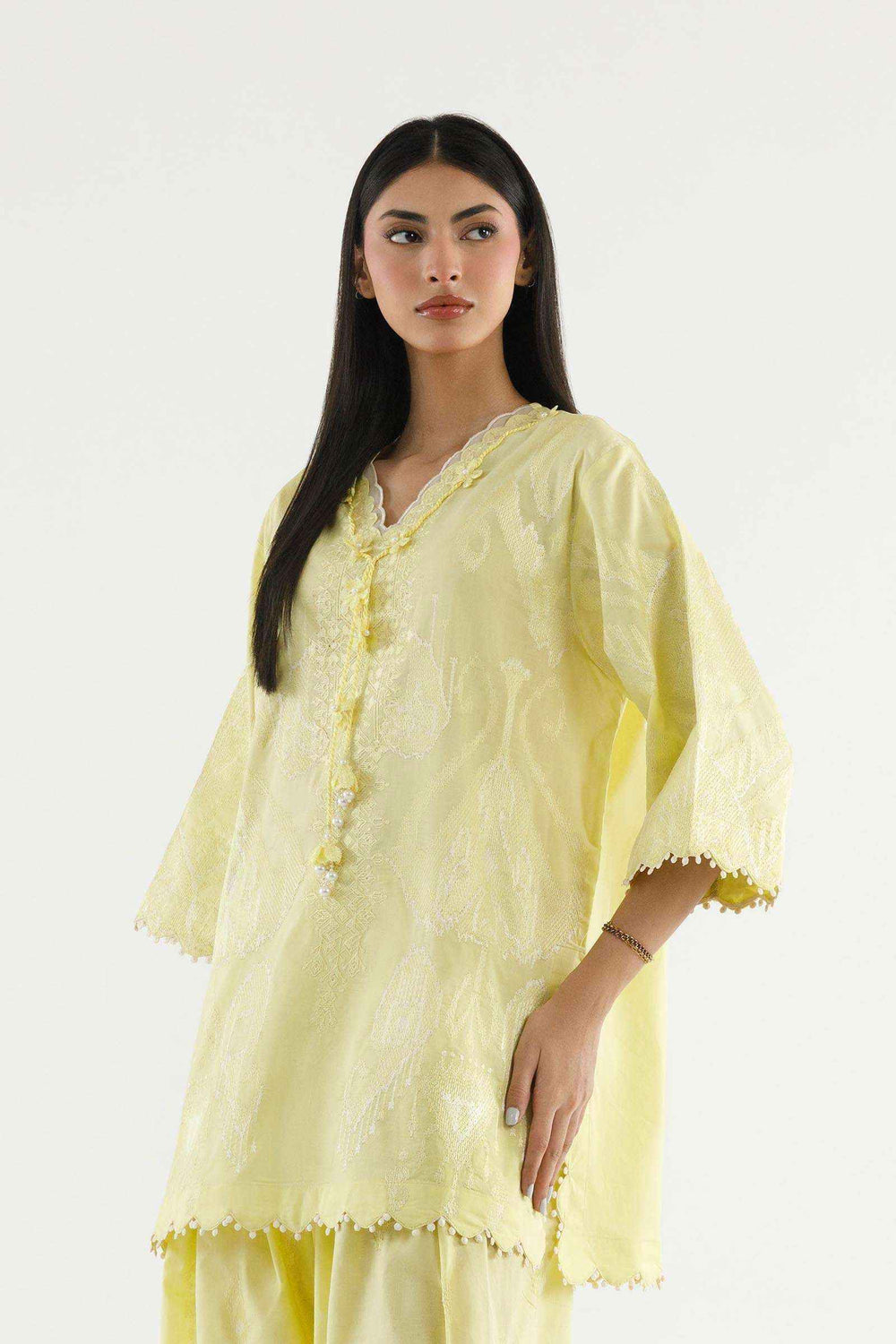 Stitched Embroidered Lawn Shirt+ Shalwar