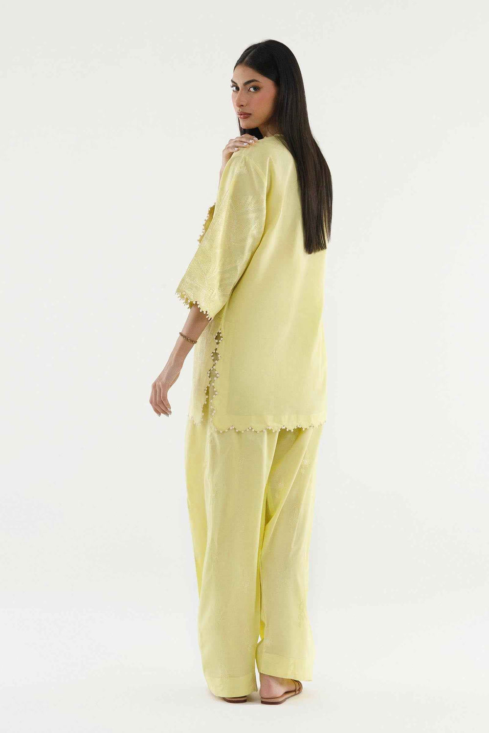 Stitched Embroidered Lawn Shirt+ Shalwar