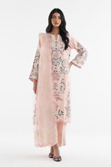 Stitched Embroidered Raw Silk Suit