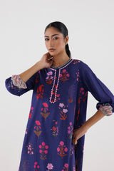 Stitched Printed Lawn Shirt+ Culotte