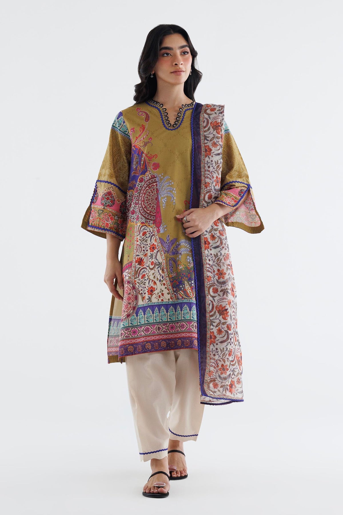 Stitched Printed Lawn Suit