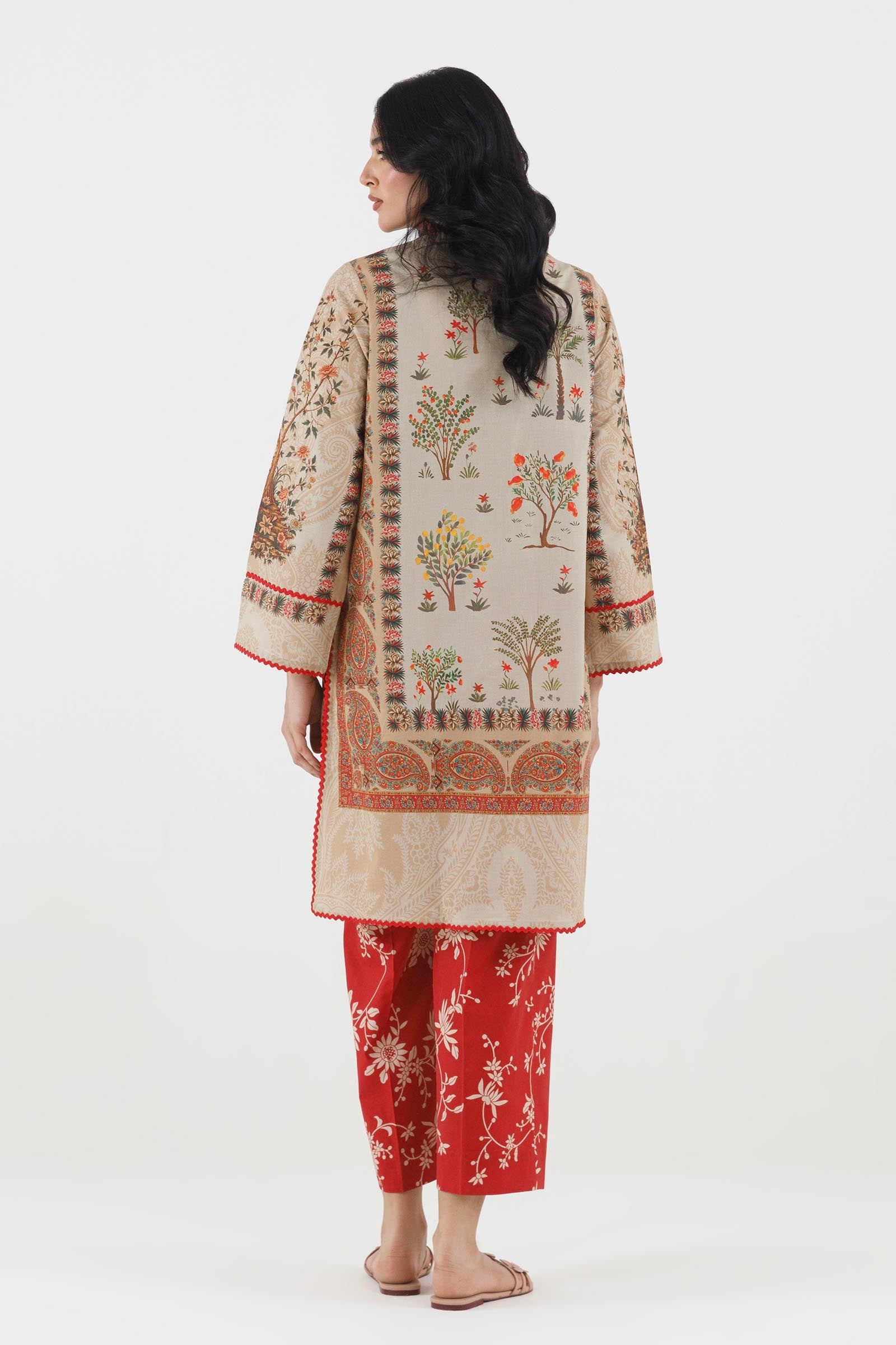Stitched Printed Lawn Shirt+ Shalwar