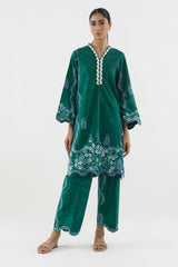 Stitched Printed Lawn Shirt+ Culotte