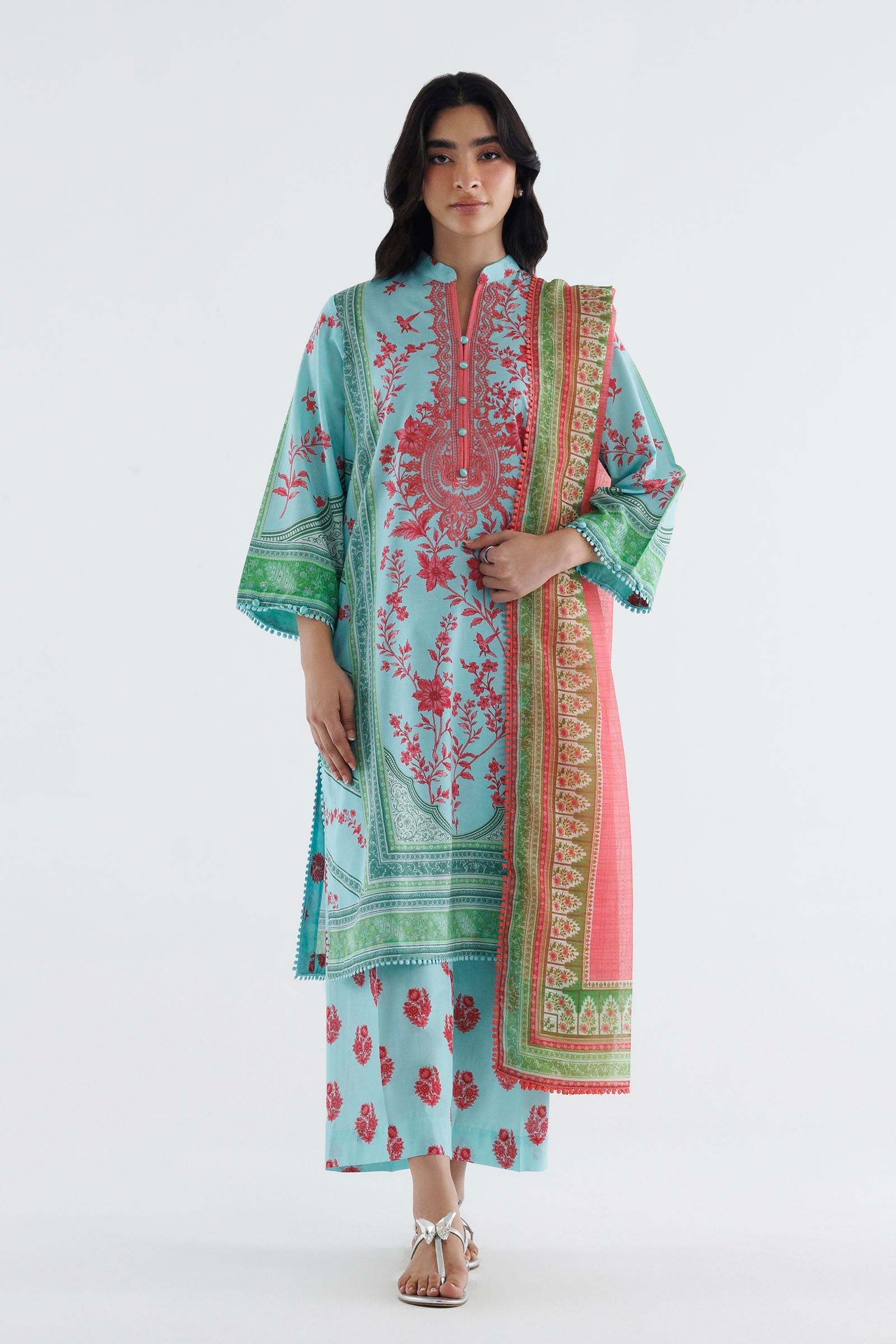 Stitched Printed Lawn Suit