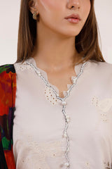Stitched Embroidered Muzlin Suit