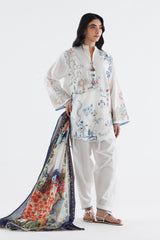 Stitched Embroidered Cambric Suit