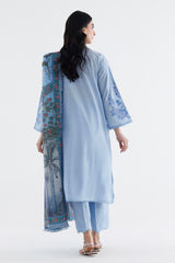 Stitched Embroidered Cambric Suit