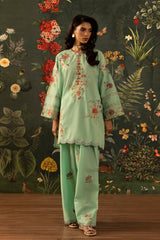 Stitched Embroidered Lawn Shirt + Shalwar