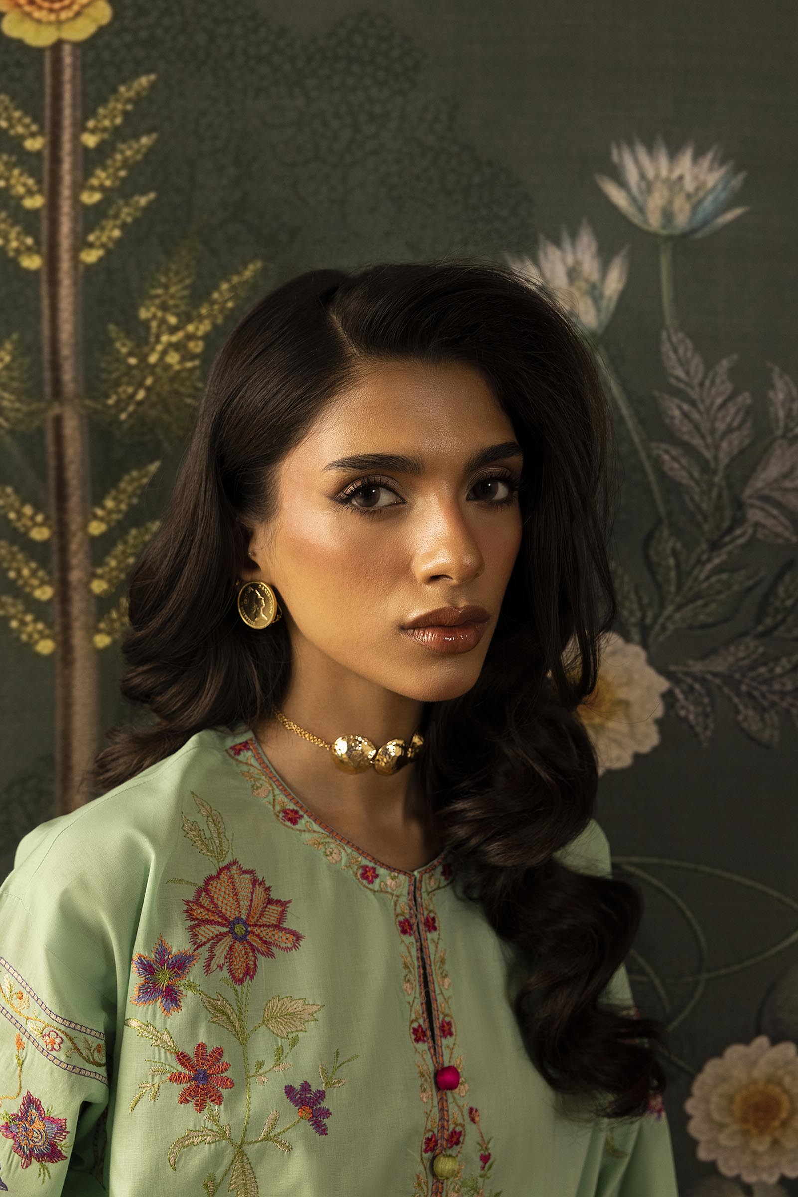 Stitched Embroidered Lawn Shirt + Shalwar