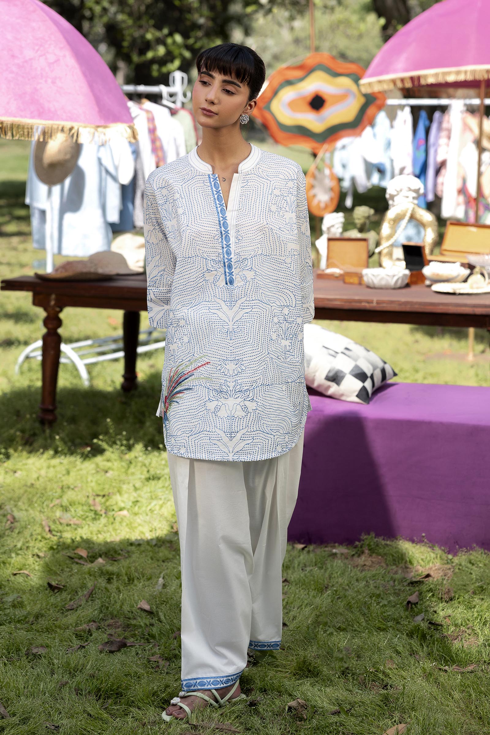 Stitched Embroidered Shirt+ Shalwar