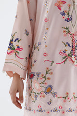 Stitched Embroidered Lawn Shirt+ Culotte