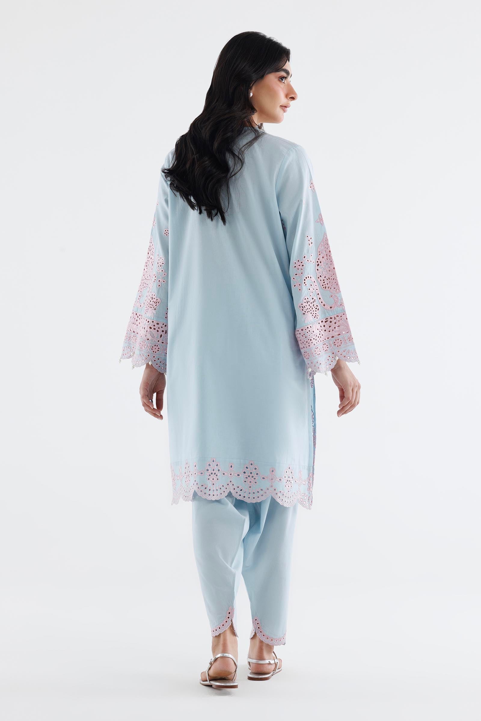 Stitched Embroidered Lawn Shirt+ Shalwar