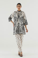 Stitched Embroidered Lawn Shirt+ Shalwar