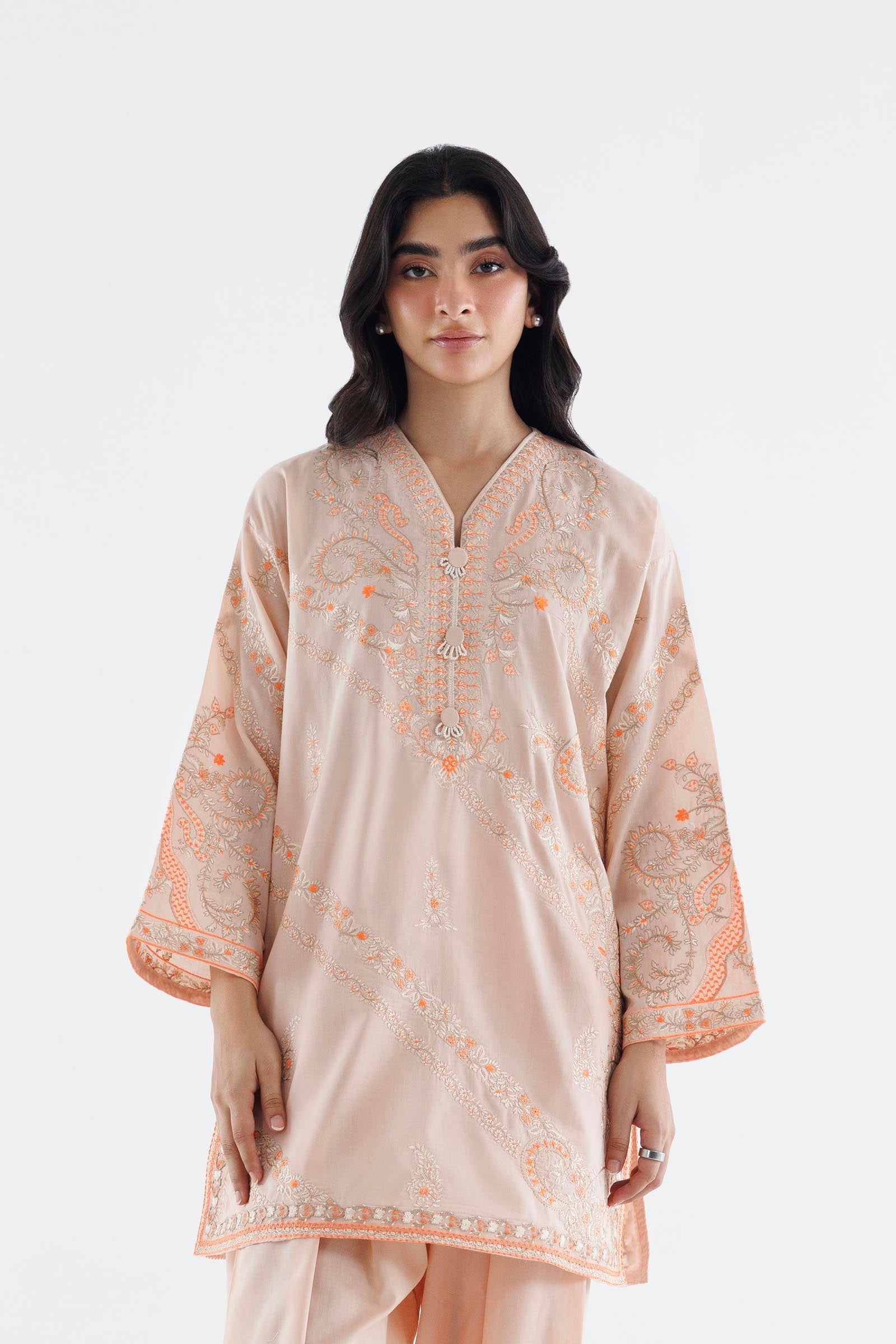 Stitched Embroidered Lawn Shirt+ Shalwar