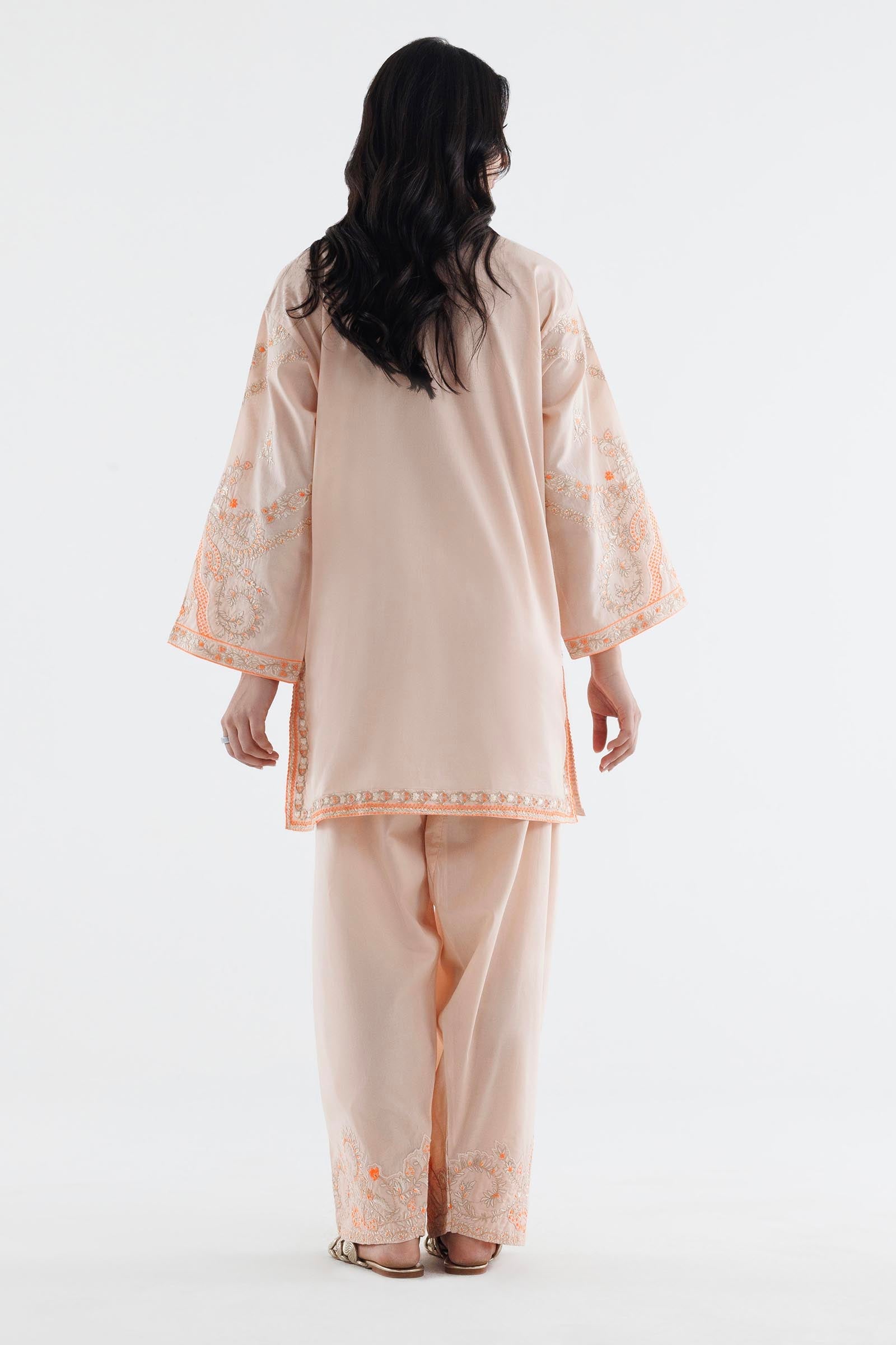 Stitched Embroidered Lawn Shirt+ Shalwar