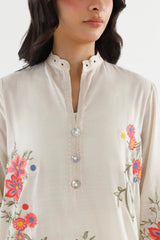 Stitched Embroidered Chambray Shirt+ Shalwar